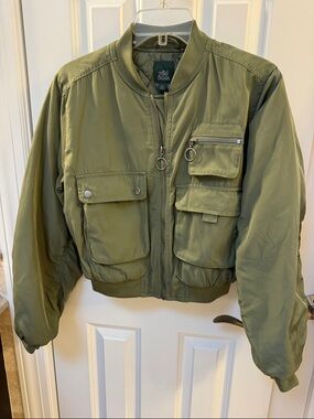 wild fable Olive Green Bomber Jacket